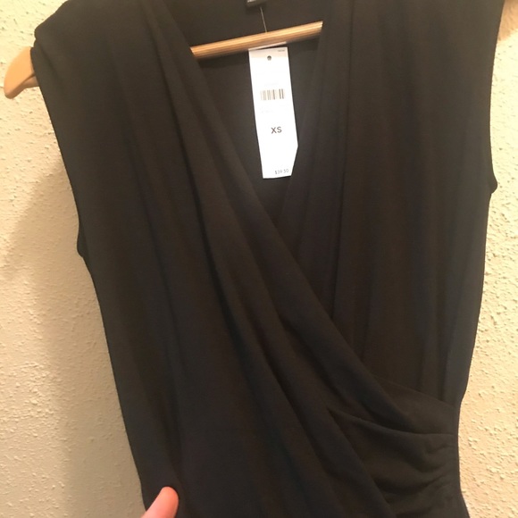 Ann Taylor wrapped blouse black, XS - Picture 4 of 6